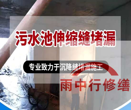 徐汇某污水处理厂钢筋混凝土池堵漏案例